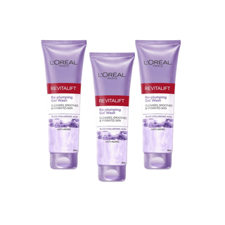 Loreal Paris Revitalift Filler Hyaluronic Acid Cleanser 150 ml 3 Pack - By Baano