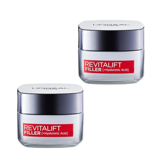 Loreal Paris Revitalift Hyaluronic Anti-Aging Day Filler Cream 50 ml 2 Pack Chivela