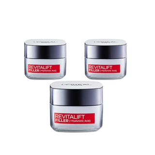Loreal Paris Revitalift Hyaluronic Anti-Aging Day Filler Cream 50 ml 3 Pack Chivela