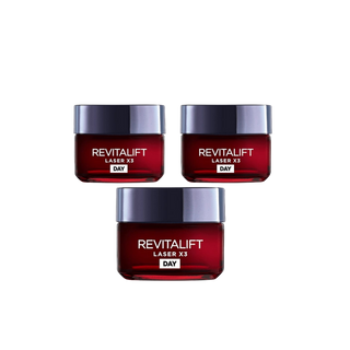 Loreal Paris Revitalift Laser X3 Deep Anti-Ageing Day Cream 50 ml 3 Pack - By Baano