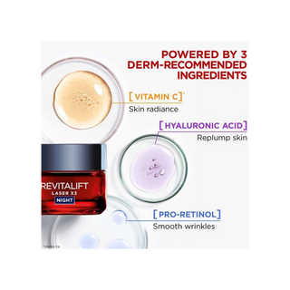 Loreal Paris Revitalift Laser X3 Deep Anti-Ageing Night Cream 50 ml - By Baano