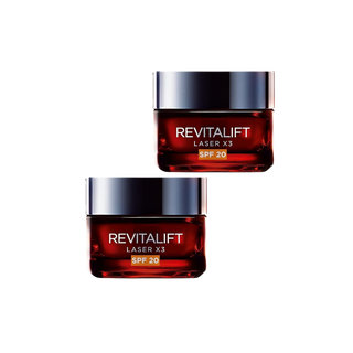 Loreal Paris Revitalift Laser X3 SPF20 Anti-Blemish and Wrinkle Cream 50 ml 2 Pack - By Baano