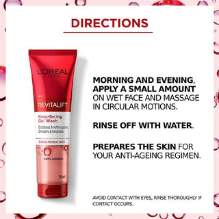 Loreal Paris Revitalift Skin Renewal Cleansing Gel 150 ml - By Baano