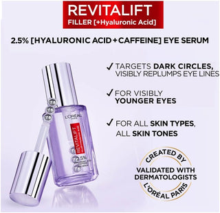 Loreal Paris Serum Revitalift Filler Hyaluronic Acid Eye Serum 20 ml - By Baano