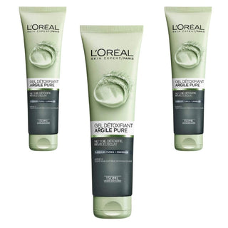Loreal Paris Skincare Pure-Clay Facial Cleanser 150 ml 3 Pack Chivela