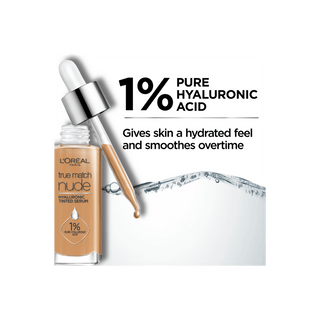 Loreal Paris True Match Nude Plumping Tinted Serum Foundation - 3-4 Light Medium - By Baano
