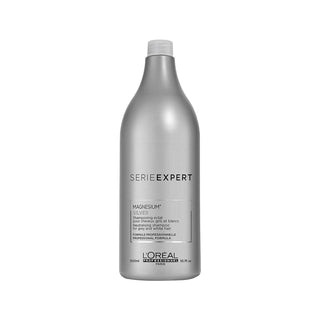 Loreal Professionnel Paris Serie Expert Silver Shampoo for Gray and White Hair 1500 ml - By Baano