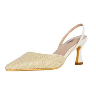 Lynn Slingback Pumps Beige - By Baano