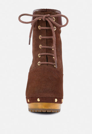Maaya Handcrafted Collared Suede Boot