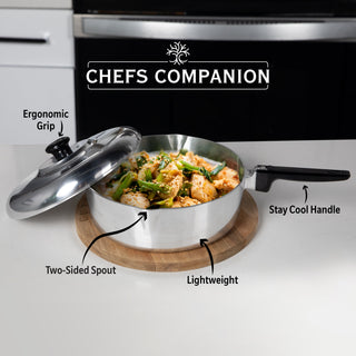 12 Inch Sauté Pan with Lid - By Baano
