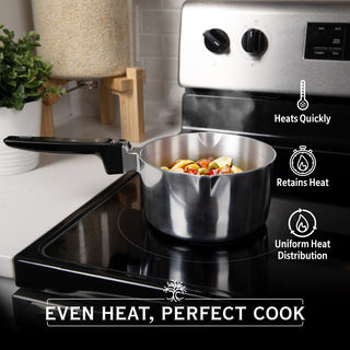 2 Quart Sauce Pan with Lid - By Baano