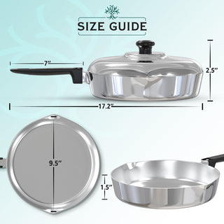 10 Inch Sauté Pan with Lid - By Baano