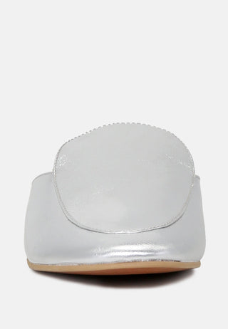 Marla Metallic Leather Mules