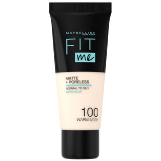 Maybelline Fit Me Matte+Poreless Foundation No:100 Warm Ivory 30ml Chivela