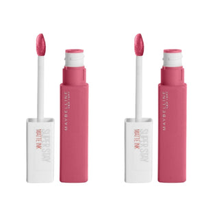 Maybelline New York Super Stay Matte Ink Liquid Matte Lipstick - 125 Inspirer Pink -2 Pack - By Baano