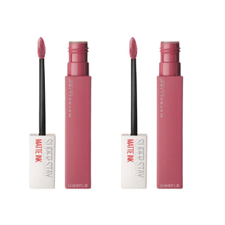 Maybelline New York Super Stay Matte Ink Liquid Matte Lipstick - 15 Lover Pink -2 Pack - By Baano