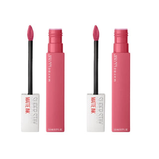 Maybelline New York Super Stay Matte Ink Liquid Matte Lipstick - 175 Ringleader Pink -2 Pack - By Baano