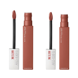 Maybelline New York Super Stay Matte Ink Liquid Matte Lipstick - 70 Amazonian Brown -2 Pack - By Baano