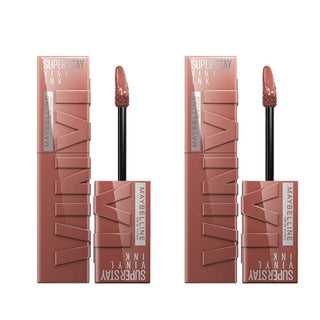 Maybelline New York Super Stay Vinyl Ink Long Lasting Liquid Gloss Lipstick - 120 Punchy -2 Pack - By Baano