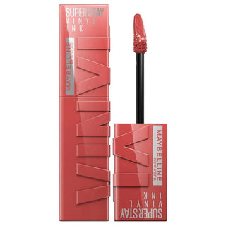 Maybelline New York Super Stay Vinyl Ink Long Lasting Liquid Gloss Lipstick -15 Peachy - By Baano
