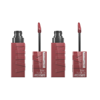 Maybelline New York Super Stay Vinyl Ink Long Lasting Liquid Gloss Lipstick - 40 Witty -2 Pack - By Baano