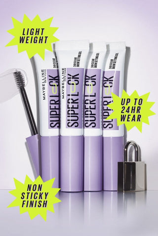 Maybelline Super Lock Brow Glue Clear Eyebrow Gel Mascara - By Baano