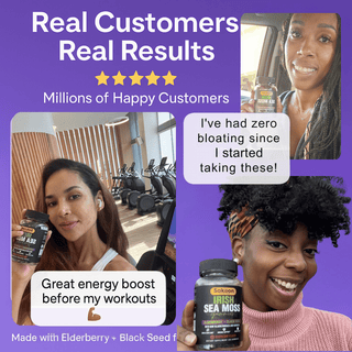 Sea Moss Gummies With Elderberry & Black Seed Oil - By Baano