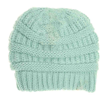 Kids Solid Fuzzy Lined C.C Beanie