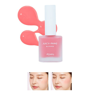 Missha Moisturizing Liquid Blush 9g for a Natural Look APIEU Juicy-Pang Water Blusher (PK01) - By Baano