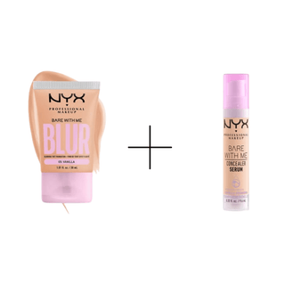 NYX Professional Makeup Blur Tint Skin Filter Foundation - 05 Vanilla + NYX Professional Makeup Bare With Me Concealer Serum - 03 Vanilla Chivela
