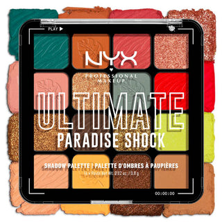 NYX Professional Makeup Eyeshadow Palette - Ultimate Shadow Pallette - Paradise Shock - By Baano