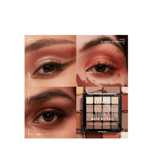 NYX Professional Makeup Eyeshadow Palette - Ultimate Shadow Pallette - Warm Neutrals - By Baano