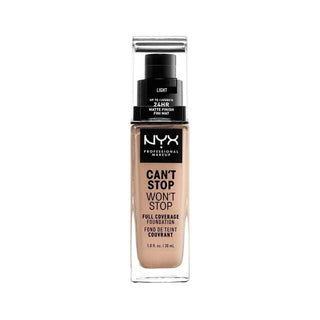NYX Professional Makeup Foundation - Can't Stop Won't Stop Full Coverage Foundation 05 Light 30 ml - By Baano