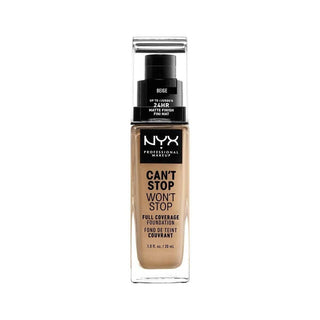 NYX Professional Makeup Foundation - Can't Stop Won't Stop Full Coverage Foundation 11 Beige 30ml - By Baano