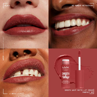 NYX Professional Makeup Smooth Whip Creamy Liquid Matte Lipstick - Parfait - By Baano