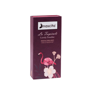 Nascita Burgundy Makeup Brush Set 6 Pieces - 96 - By Baano