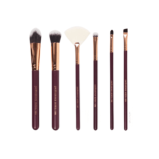 Nascita Burgundy Makeup Brush Set 6 Pieces - 96 - By Baano