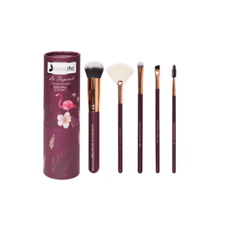 Nascita Burgundy Makeup Brush Set -95 - By Baano
