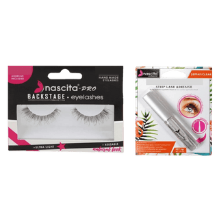 Nascita False Eyelashes Backstage Collection - 95 + Nascita Transparent False Eyelash Adhesive 5gr - 08 - By Baano