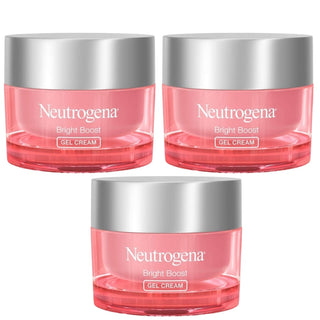 Neutrogena Bright Boost Brightening Gel Moisturizing Face Cream with Neoglucosamine 50ml / 1.7 fl oz 3 Pack Chivela