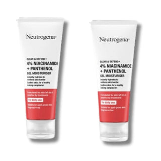 Neutrogena Clear & Defend+ Gel Moisturiser with Niacinamide & Panthenol 50ml / 1.7 fl oz 2 Pack Chivela