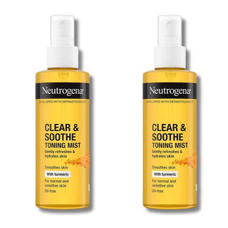 Neutrogena Clear & Soothe Toning Face Mist 125ml / 4.2 fl oz 2 Pack - By Baano