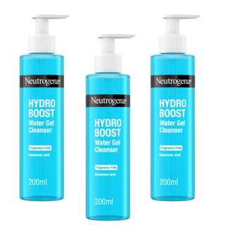 Neutrogena Hydro Boost Fragrance-Free Water Gel Cleanser 200ml / 6.8 fl oz 3 Pack Chivela