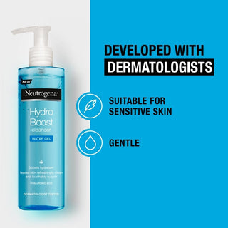 Neutrogena Hydro Boost Hyaluronic Acid Water Gel Cleanser 200ml / 6.8 fl oz 2 Pack - By Baano