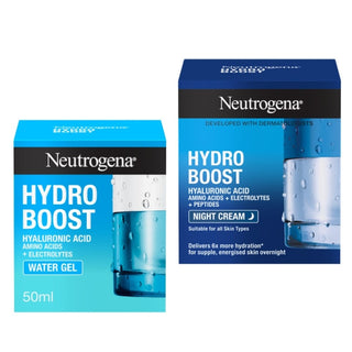 Neutrogena Hydro Boost Hydration Routine: Water Gel Moisturiser & Night Cream 50ml / 1.7 fl oz Chivela