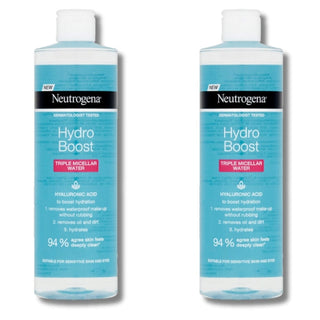Neutrogena Hydro Boost Triple Micellar Water 400ml / 13.5 fl oz 2 Pack Chivela