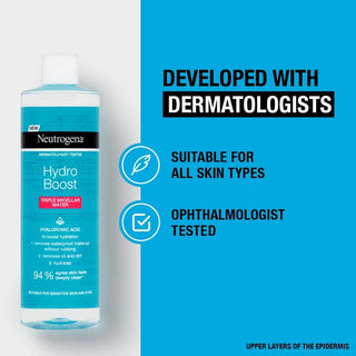 Neutrogena Hydro Boost Triple Micellar Water 400ml / 13.5 fl oz 2 Pack Chivela