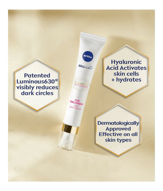 Nivea Cellular Luminous 630 Anti-Dark Circle SPF50 Eye Cream 15ml / 0.5 fl.oz - 2 Pack - By Baano
