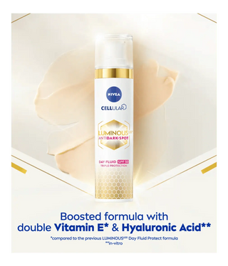 Nivea Cellular Luminous 630 Anti-Dark Spot Day Cream Face Moisturiser SPF50 40ml/ 1.35 fl.oz - 3 Pack - By Baano