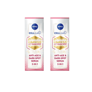 Nivea Luminous 630 Anti-Age & Dark Spot 2-in-1 Serum with Collagen Booster 30ml / 1 fl.oz - 2 Pack Chivela